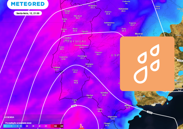 Esta sexta, dia 12, outra frente fria afetará Portugal: chuva, vento e possibilidade de neve. Eis as zonas mais expostas