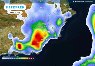 En unas horas podría aparecer el pedrisco en Almería y la Región de Murcia