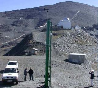 Estación nivometeorológica en Sierra Nevada