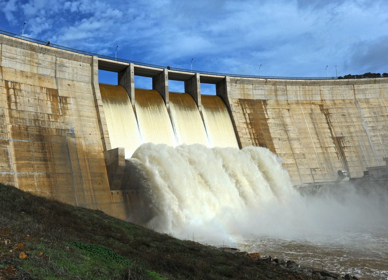 Muchos pantanos se han visto obligados a desembalsar en los últimos días debido a los grandes aportes que han ido llegando tras el temporal de lluvia que dejó la borrasca Nelson.