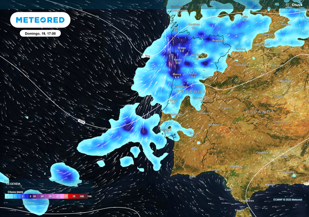 Mapa atmosférico: Chuva Mapa atmosférico: Chuva