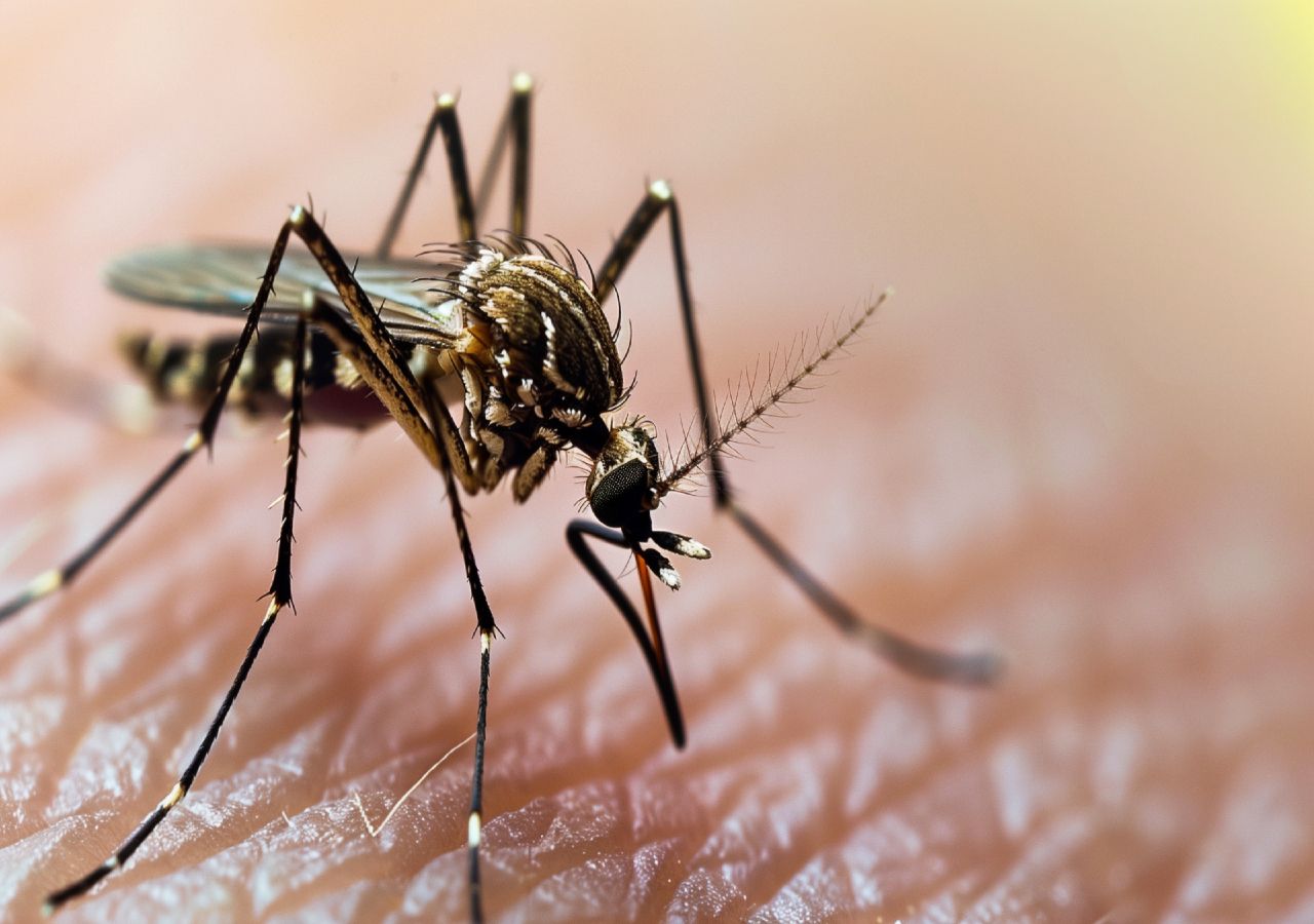 A picada do mosquito é indolor, mas pode deixar uma sensação de desconforto durante vários dias.
