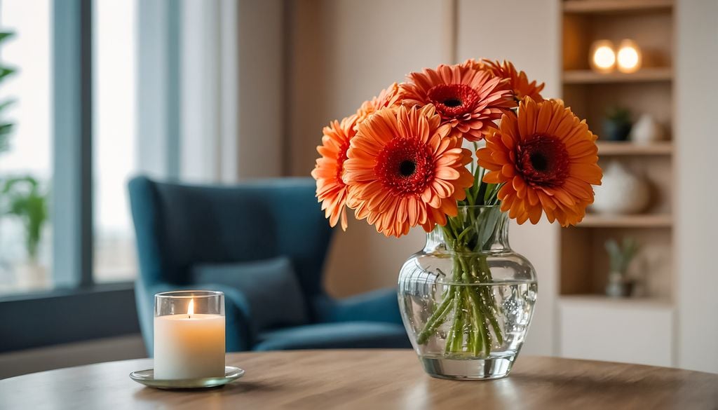 gerberas Una sola gerbera puede aportar mucho color a un florero, mientras que combinar variedades de distintos tonos permite crear arreglos más alegres y llamativos.
