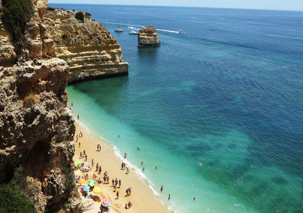 Praia da Marinha Praia da Marinha
