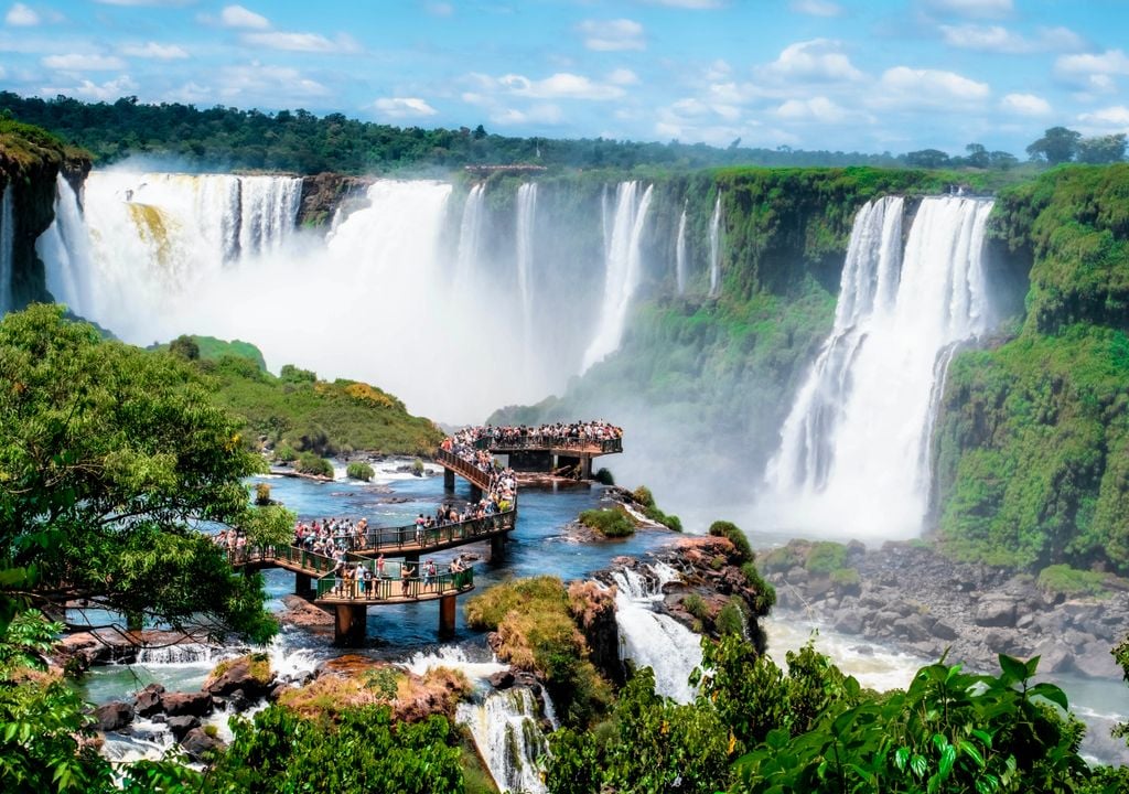 Iguazú Falls, one of the natural wonders of the world.