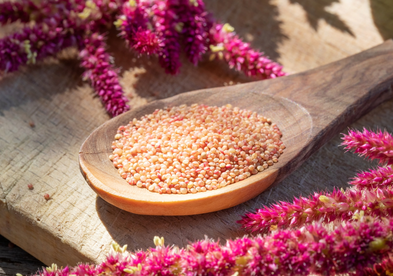 El amaranto es un pseudocereal tan especial, que actualmente la NASA esta estudiando su cultivo en el espacio debido a su valor nutricional y resistencia.