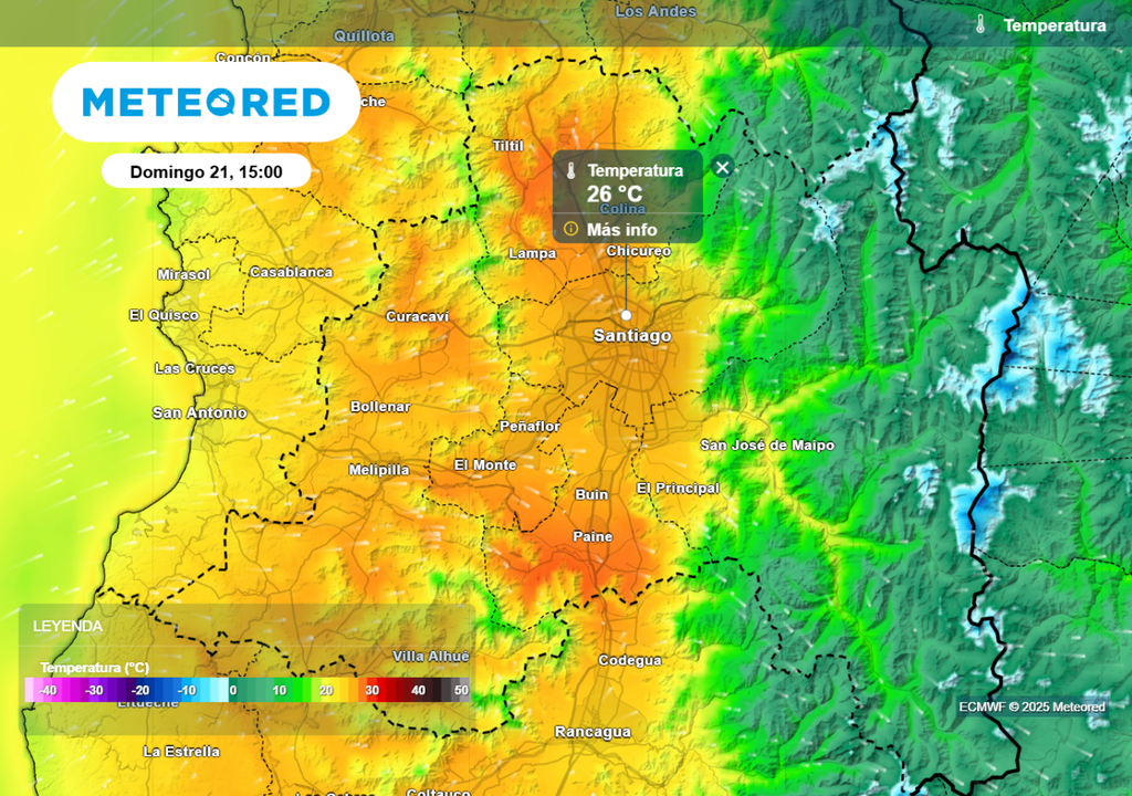 Temperaturas máximas Temperaturas máximas