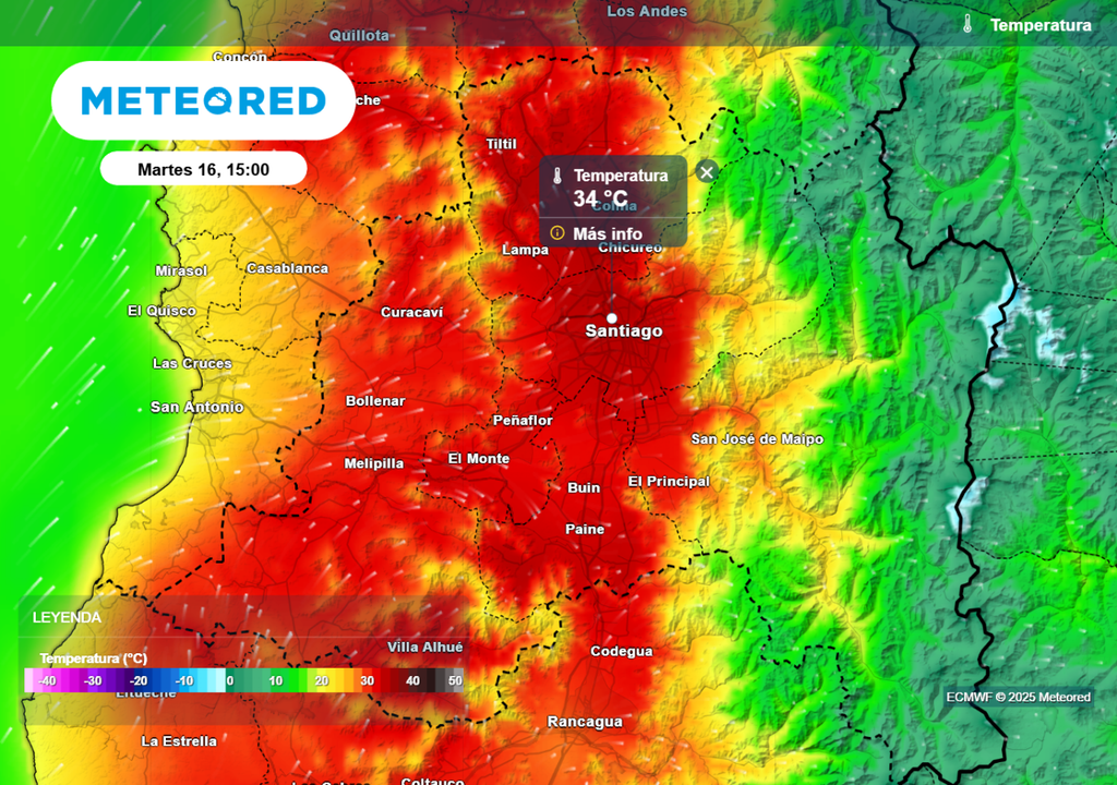 Temperatura máxima Temperatura máxima