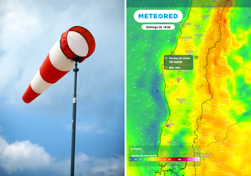 "Este d&iacute;a del fin de semana se desatar&aacute;n las rachas de viento en Chile centro sur": Meteored pronostica hasta 50 km/h