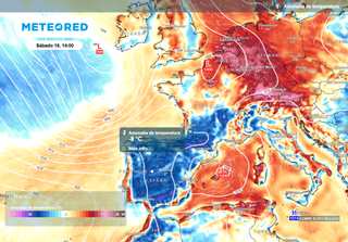 Este fin de semana España tendrá las anomalías de temperatura más frías de Europa: hasta 8 ºC por debajo de la media