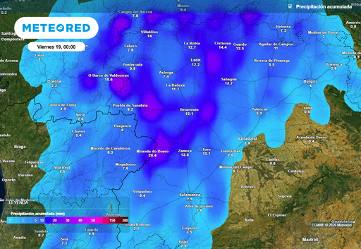 Este jueves 18 destacar&aacute;n las tormentas de Castilla y Le&oacute;n: reventones, granizo y hasta 30 l/m2 en poco tiempo