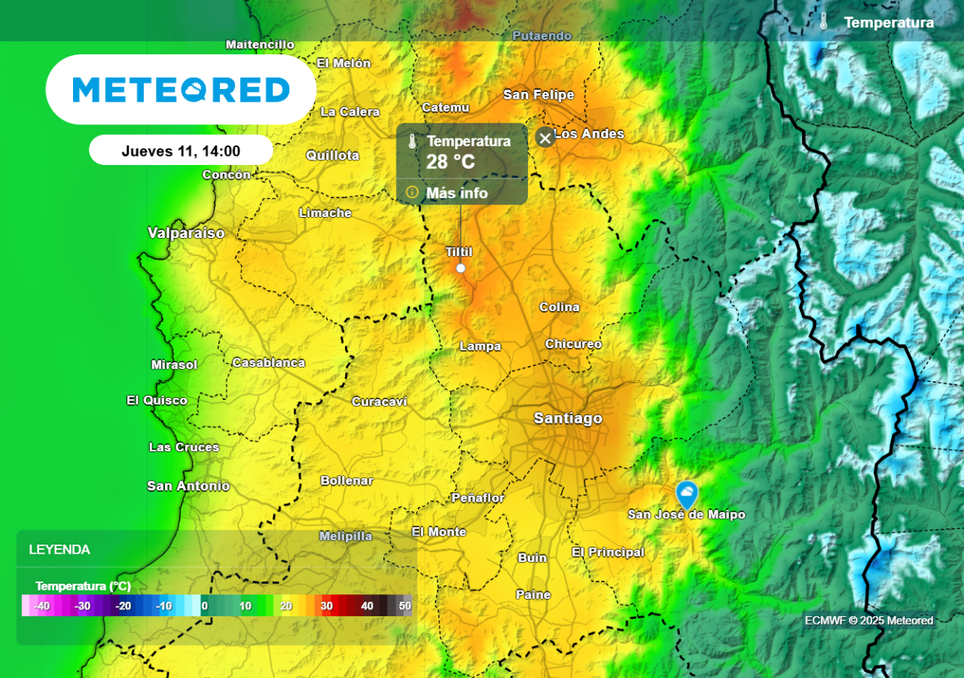 Temperaturas máximas Temperaturas máximas
