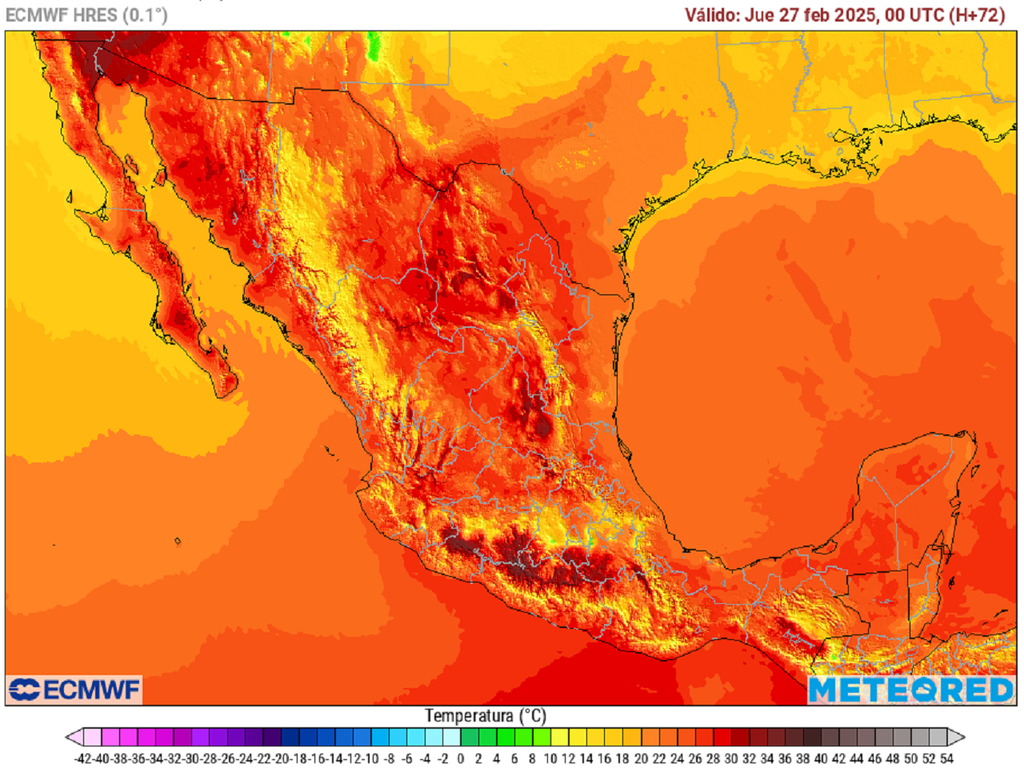 Pronóstico de temperaturas en grados Celsius Pronóstico de temperaturas en grados Celsius