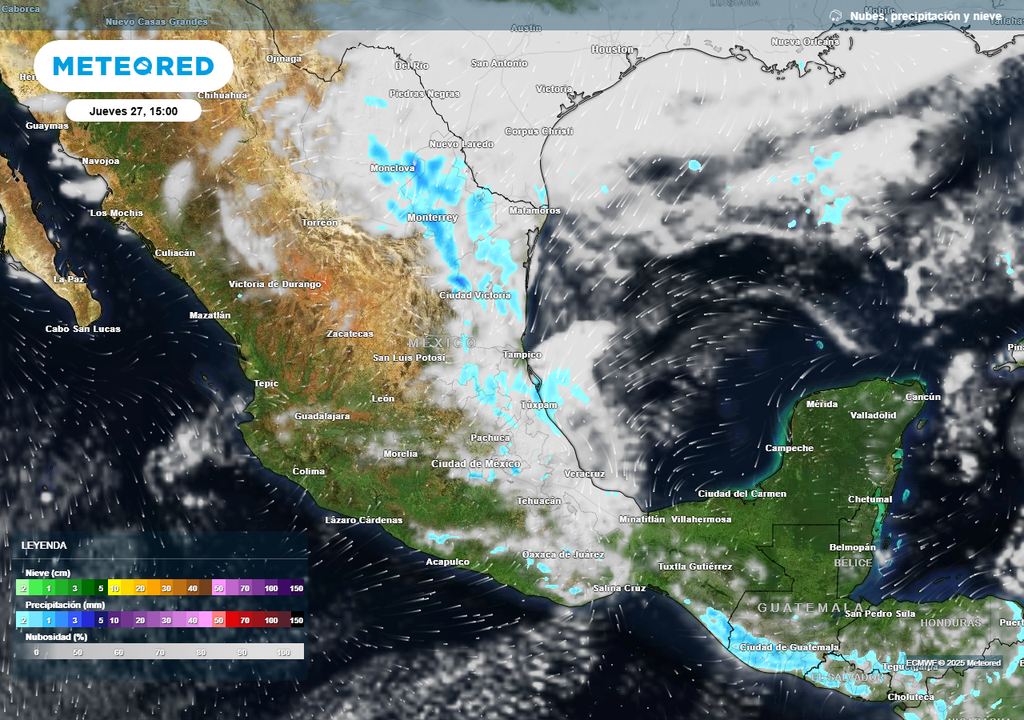 Nubosidad, viento y lluvias pronosticadas Nubosidad, viento y lluvias pronosticadas