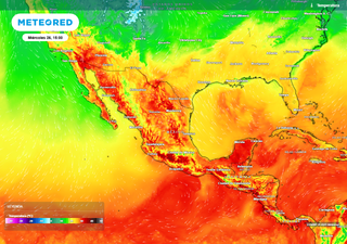 Este jueves llega nuevo frente frío 29 y aire polar con fuerte viento y lluvias, calmando intenso calor de hasta 40 °C