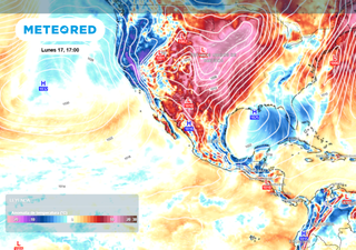 Este lunes llega el Frente Frío 36 a México, generando lluvias y vientos de hasta 80 km/h