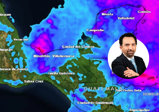 Este miércoles 5 de noviembre: aguaceros sobre la Península de Yucatán, por el paso de la onda tropical 40