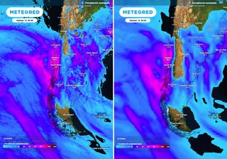 Este miércoles nuevo sistema frontal con lluvias y vientos de hasta 80 km/h llegará hasta Chile central
