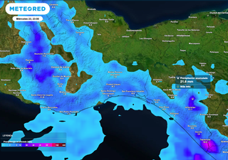 Este miércoles se preven lluvias fuertes de hasta 50 mm con tormentas eléctricas en los estados de Oaxaca y Chiapas