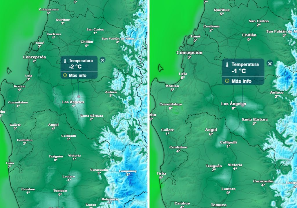 Helada en el Biobío, lluvias fin de semana, Chile, Meteored Helada en el Biobío, lluvias fin de semana, Chile, Meteored