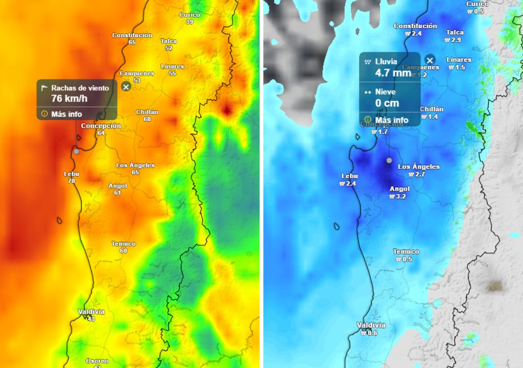 Lluvias en Biobío, fin de semana, Chile, Meteored Lluvias en Biobío, fin de semana, Chile, Meteored