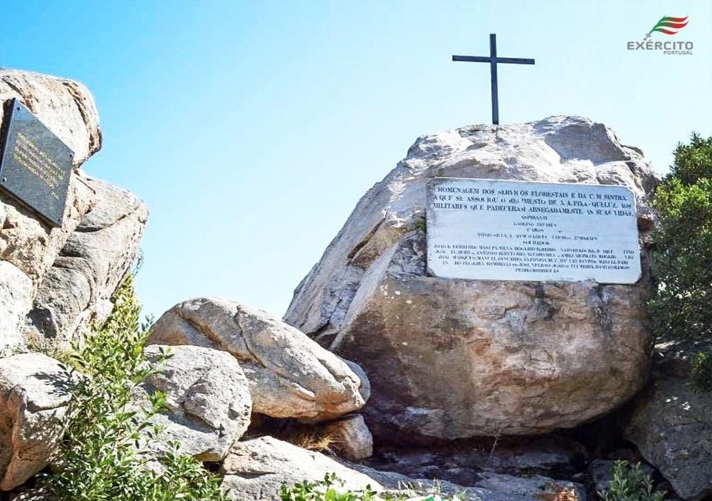 Um dos pontos de paragem da caminhada. Foto: Facebook // Exército Português