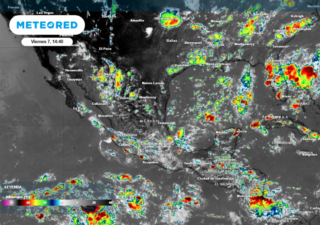 Tormentas Se pronostican tormentas con acividad eléctrica abundante para este sábado.
