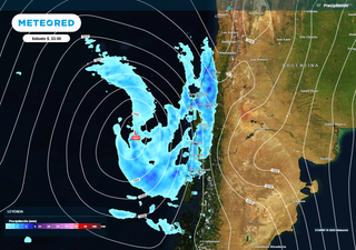 Este sábado pronostican ciclón extratropical: sobre 50 mm de lluvias y rachas de viento cercanas a los 70 km/h