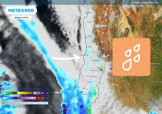 Este sábado y domingo lloverá en Valparaíso por nuevo sistema frontal: según modelo ECMWF se esperan menos de 10 mm