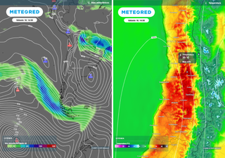 Este será el día en que afloje el gran anticiclón: el calor extremo se apacigua y regresan los frentes a Chile