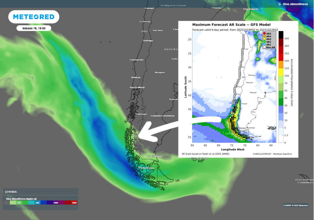 río atmosférico previsto río atmosférico previsto