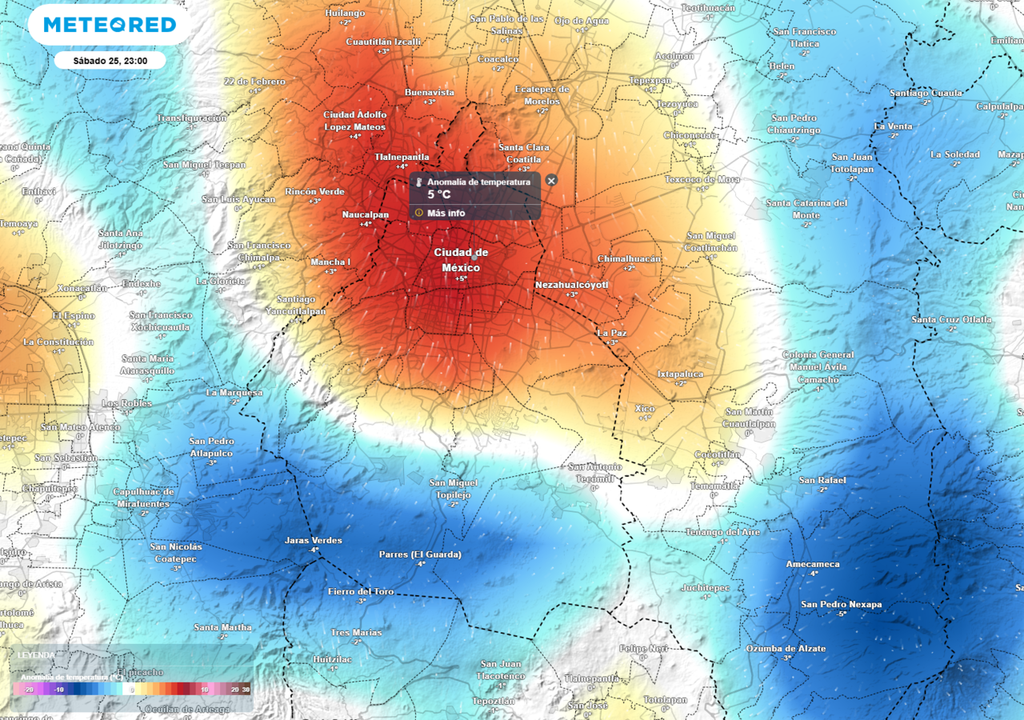 En las noches continuarán las condiciones más cálidas de lo normal, sobre todo en las alcaldías del centro, norte y este de la CDMX.
