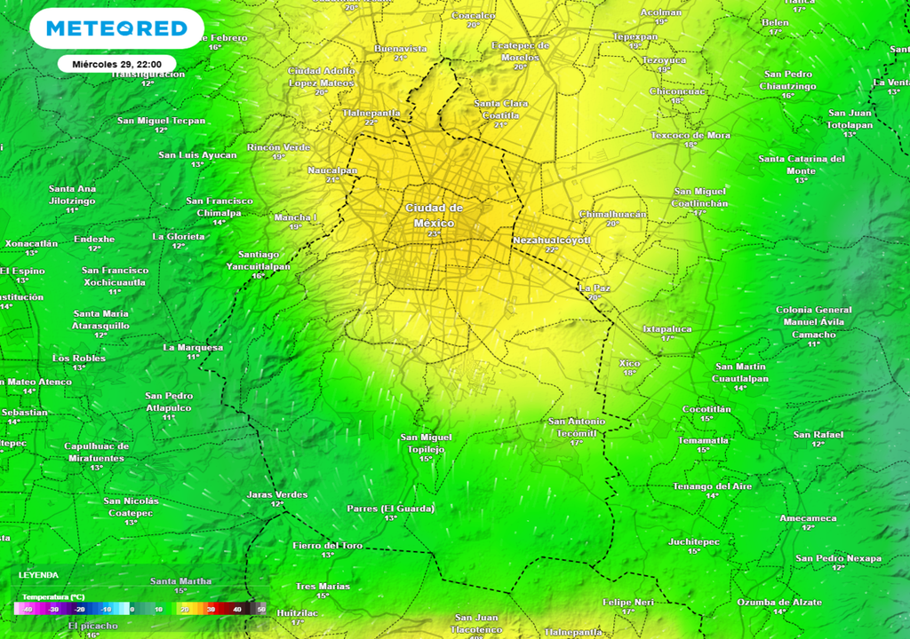 Las noches serán cálidas, la temperatura llegará a ser superior a 24 °C en las alcaldías del centro y poniente.