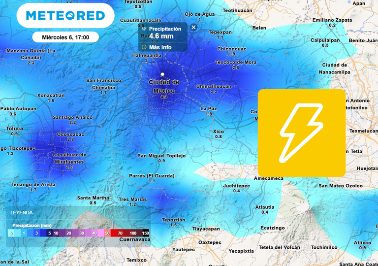 Este será el día más lluvioso de la semana en CDMX: 30 mm en pocas horas