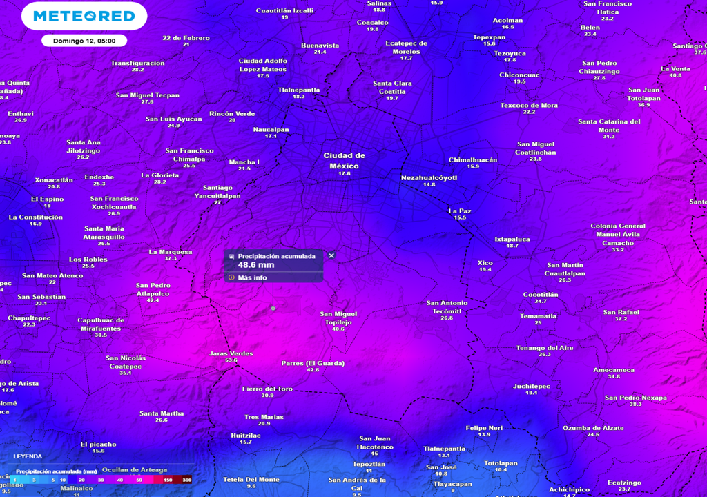 lluvia La lluvia será más abundante en las alcaldías del sur y poniente. En Tlalpan podrian acumularse más de 40 milímetros de lluvia hasta el domingo.