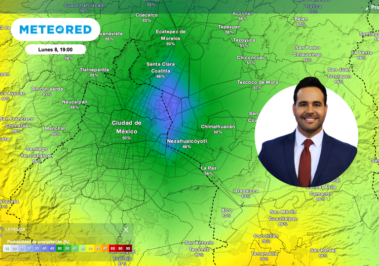 Este ser&aacute; el d&iacute;a m&aacute;s lluvioso de la semana en la CDMX: m&aacute;s de 40 mm en pocas horas