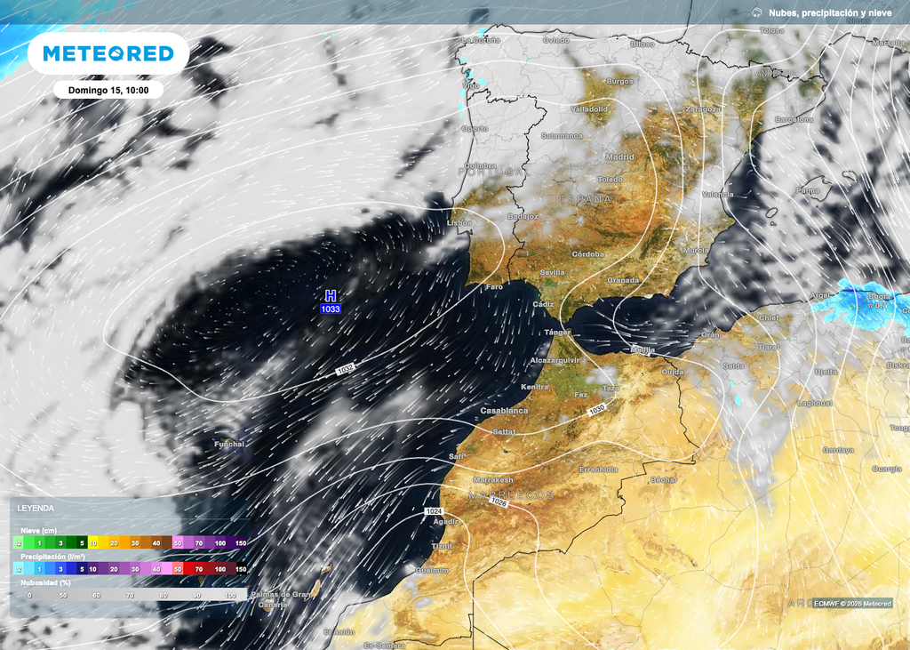 La noticia será que no lloverá en casi ningún lugar de España en la jornada dominical.