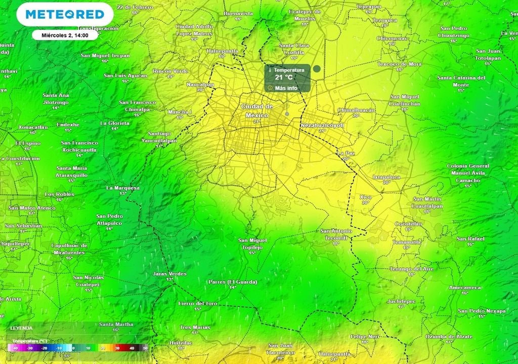 Será un inicio de semana templado con temperaturas máximas inferiores a 23 °C, pero el fin de semana habrá valores mayores a 26 °C.