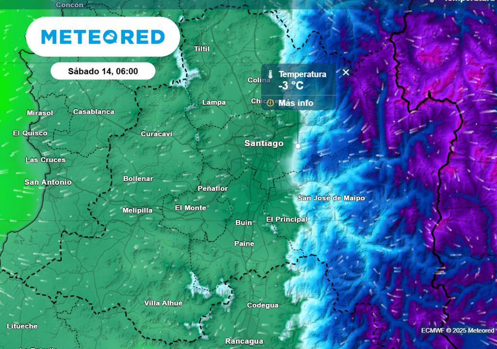 Temperaturas mínimas Temperaturas mínimas