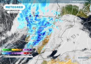 Este Viernes Santo un frente con tormentas embebidas barrerá la España peninsular. Aquí las horas más delicadas