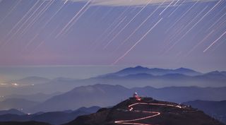 Estelas de estrellas en Cerro Tololo