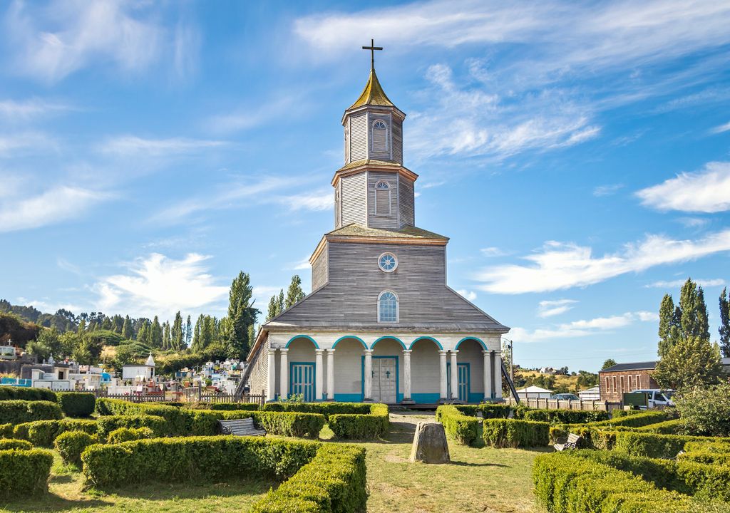 Iglesia de Chiloé, sur de Chile. Iglesia de Chiloé, sur de Chile.