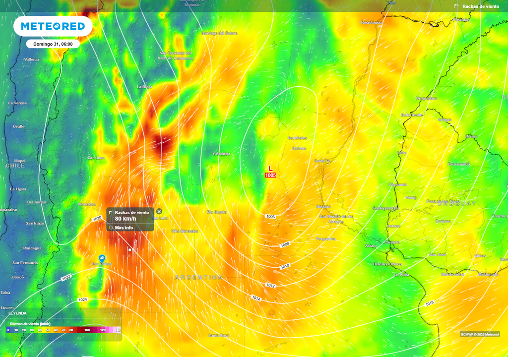 Tormenta de Santa Rosa ciclogénesis alerta Argentina tiempo pronóstico clima SMN Meteored