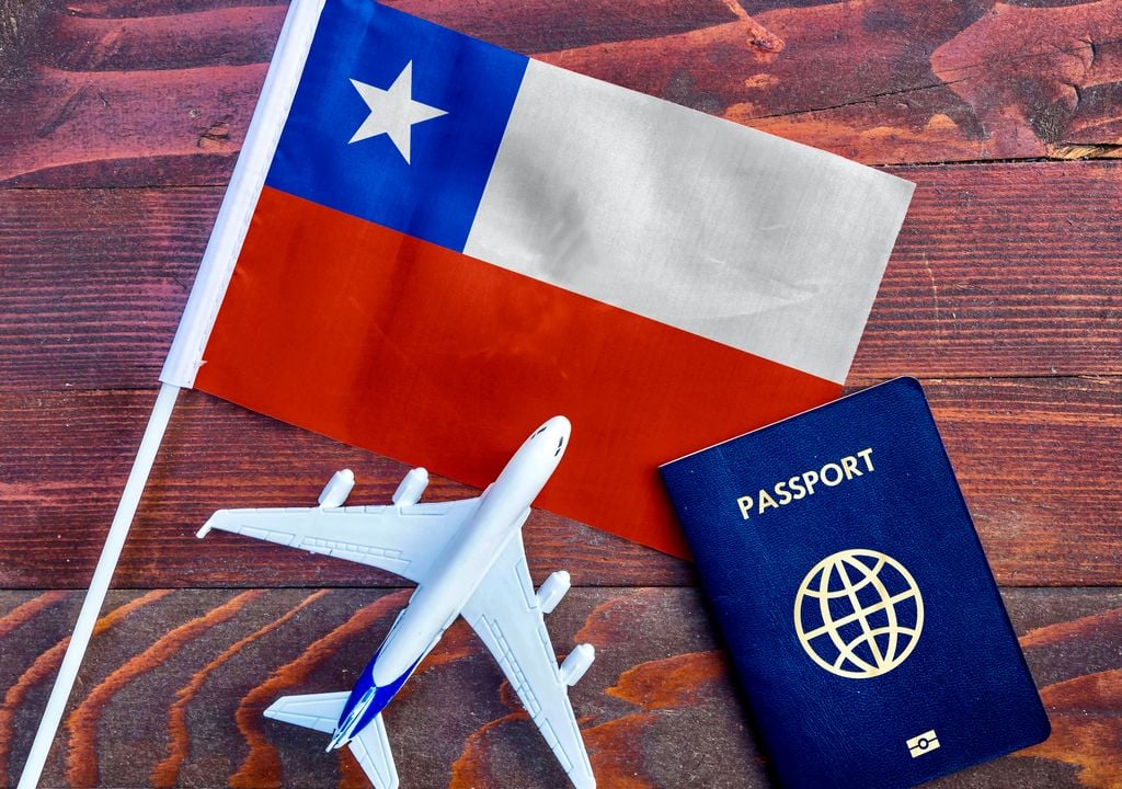 Países que pueden viajar a Chile sólo con pasaporte.