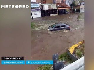 Fuertes lluvias causan estragos en Zapopan, Jalisco