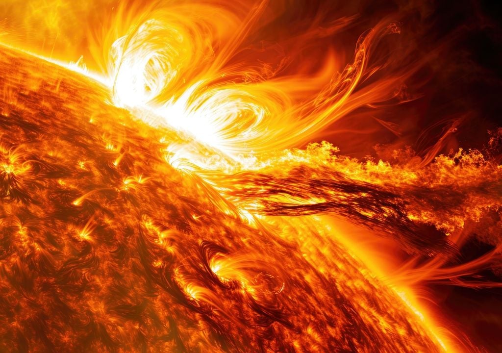 Sol Tierra superllamaradas tormenta solar space weather