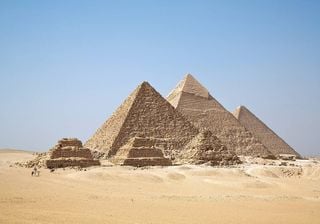 A mysterious structure is found underground near the Giza Pyramids in Egypt