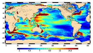 Estudiando la superficie del mar desde la Estación Espacial
