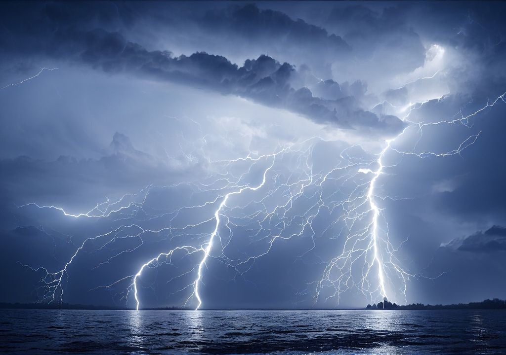 Lightning storm