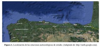 Estudio de la tendencia de las temperaturas en las comunidades cantábricas españolas. Parte I